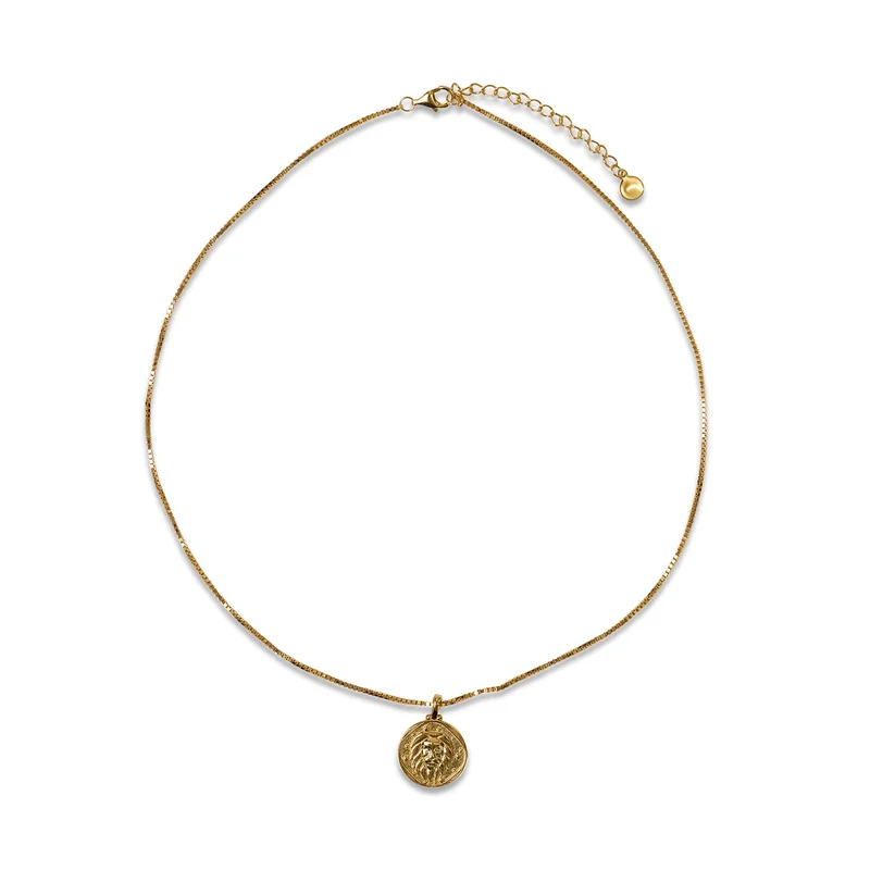 سكوربيورايزينغ قلادة مطلية بالذهب عيار  قيراط من ليو